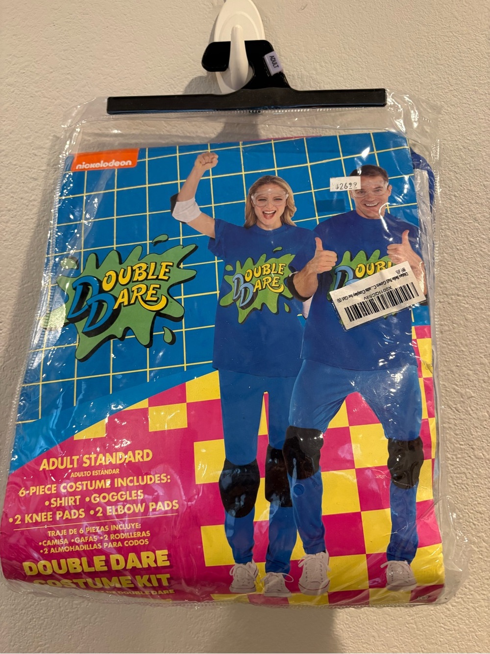 Nickelodeon Double Dare Adult 6-Piece Halloween Costume Kit Fits up to size 42